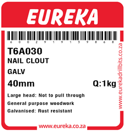 T6A030 - Clout Nail -T6A030_Label_T